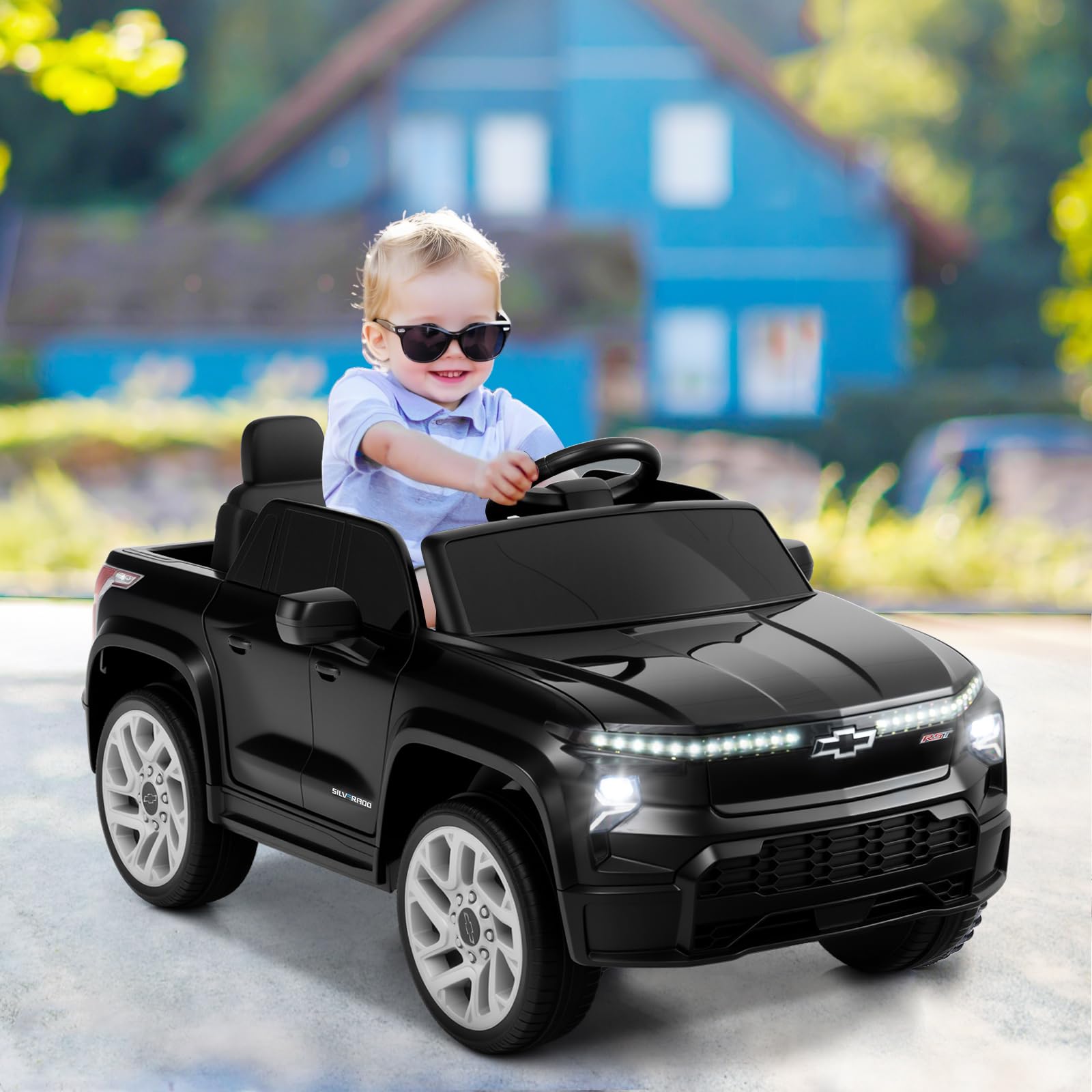 12V Licensed Chevrolet Silverado Ride on Car with Remote Control
