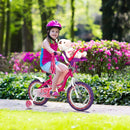INFANS Kids Bike for Girls, 14 16 Inch Children's Bicycle with Removable Training Wheels and Doll Seat