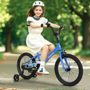 INFANS Kids Bike, 16 18 Inch Toddlers Bike with Training Wheels Safety Bell Adjustable Seat and Handlebar