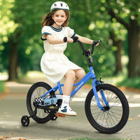 INFANS Kids Bike, 16 18 Inch Toddlers Bike with Training Wheels Safety Bell Adjustable Seat and Handlebar