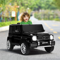 INFANS 12V Kids Ride On Car, Licensed Mercedes Benz G63 Electric Vehicle with Remote Control, Double Open Doors, Music, Bluetooth, 2 Speeds, Wheels Suspension, Battery Powered Driving Toy INFANS