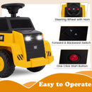 INFANS Licensed Caterpillar Ride on Dump Truck, 6V Cat Construction Car Electric Vehicle with Adjustable Dump Bed