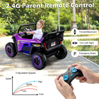 INFANS 2 Seater Kids Ride on UTV, 12V Electric Truck Car with Remote Control, Battery Powered Vehicle
