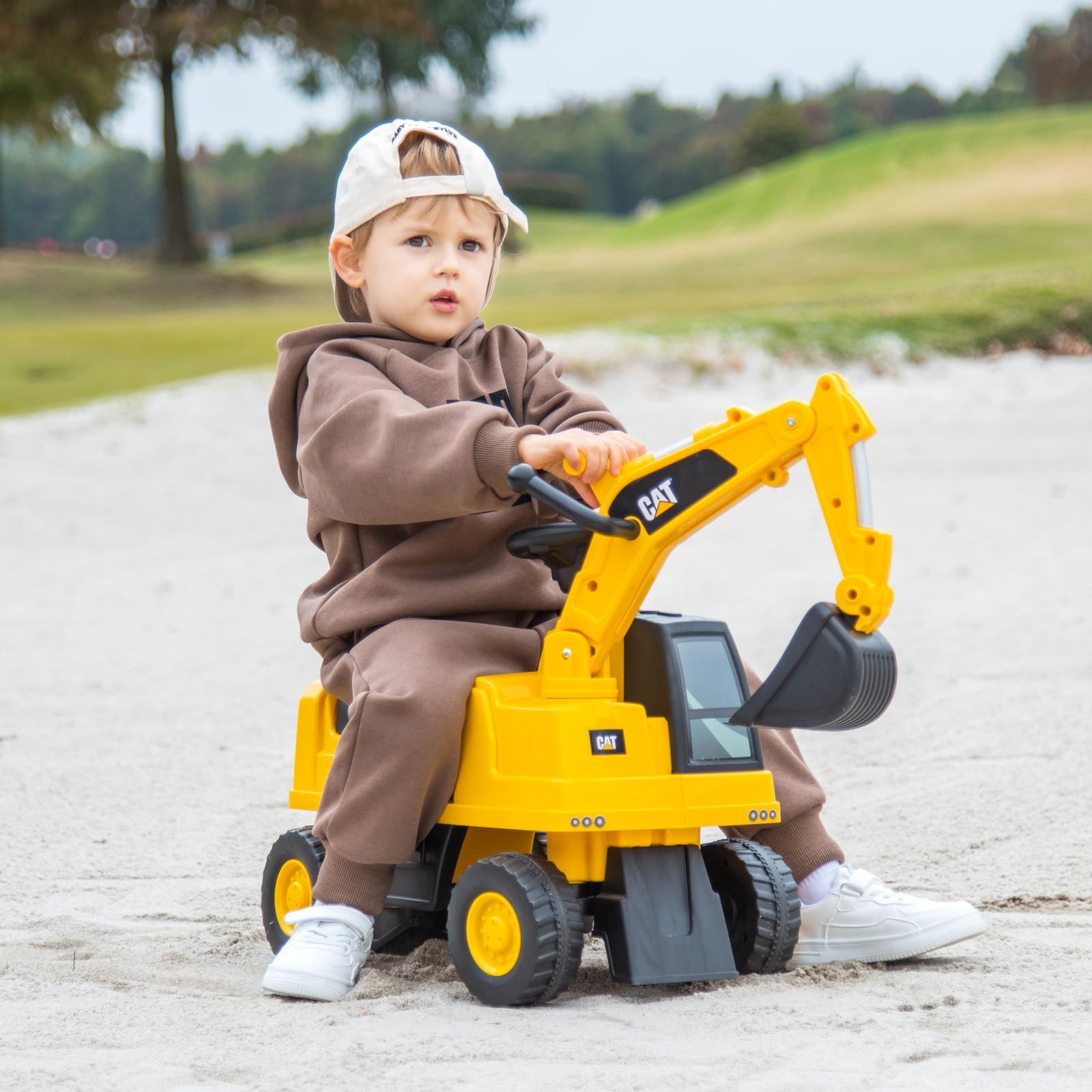 Toddler Ride on Push Car with Digging Bucket