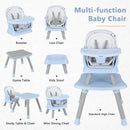 INFANS 8 in 1 Baby High Chair, Convertible Highchair for Babies and Toddlers, Infant Dining Booster Seat, Kids Stool Table Chair Set