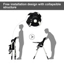 INFANS Foldable High Chair for Babies & Toddlers with Multiple Adjustable Backrest, Footrest and Seat Height