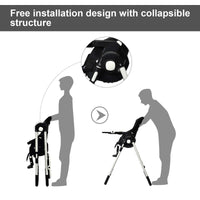 INFANS Foldable High Chair for Babies & Toddlers with Multiple Adjustable Backrest, Footrest and Seat Height