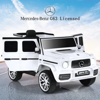 INFANS Licensed Mercedes Benz G63 Kids Ride on Car, 12V Electric Vehicle, Battery Powered for Children Boy Girl