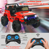 INFANS Kids Ride on Car Truck with 2.4G Remote Control, 12V Battery Powered Electric Cars for Kids