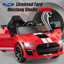 Licensed Ford Mustang GT500 Ride on Car for Kids by INFANS, Battery Powered Electric Vehicle with Remote Control, 37-96 months