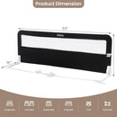 INFANS Bed Rail for Toddlers, 59" Foldable Safety Baby Crib Rail Fit for Kids Twin, Extra Long Swing Down Bed Guardrail for Convertible Crib, Queen, Full, King Mattress Side Guard