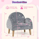 INFANS Kids Sofa with Glow in The Dark, Toddler Armchair Couch, Upholstered Comfy Foam Children Chair for Kindergarten Playroom