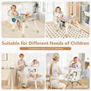 INFANS 8 in 1 Baby High Chair, Convertible Highchair for Babies and Toddlers, Infant Dining Booster Seat, Kids Stool Table Chair Set