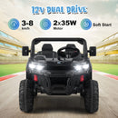 INFANS 2 Seater Ride on UTV, 12V Kids Electric Vehicle Dump Truck, Toddlers Battery Powered Car with Music