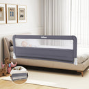 INFANS Bed Rail for Toddlers, 59" Foldable Safety Baby Crib Rail Fit for Kids Twin, Extra Long Swing Down Bed Guardrail for Convertible Crib, Queen, Full, King Mattress Side Guard