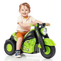 INFANS Ride on Push Car, Foot-to-Floor Sliding Car for Toddlers Kids Motorcycle with Bubble Maker, 3 Wheels Ride on Toys
