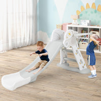 INFANS Toddler Slide, 3 in 1 Foldable Kids Slide Indoor Slideway, Climber Freestanding Playset, Extra Long Slipping Slope Toy
