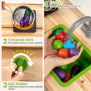 INFANS Outdoor Play Kitchen with Acrylic Drawing Board Blackboard