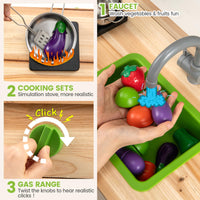 INFANS Outdoor Play Kitchen with Acrylic Drawing Board Blackboard