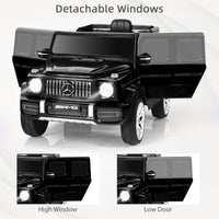 INFANS 12V Kids Ride On Car, Licensed Mercedes Benz G63 Electric Vehicle with Remote Control, Double Open Doors, Music, Bluetooth, 2 Speeds, Wheels Suspension, Battery Powered Driving Toy INFANS