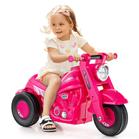 INFANS Ride on Push Car, Foot-to-Floor Sliding Car for Toddlers Kids Motorcycle with Bubble Maker, 3 Wheels Ride on Toys
