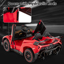 INFANS 2 Seater Kids Ride on Car, 12V 4WD Licensed Lamborghini Veneno Powered Electric Vehicle with Rocking Mode, Remote Control