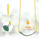 Kids Toddler Toy Adjustable Saucer Swing and Heavy Duty Belt Swing Seat for Indoor Outdoor Activity INFANS