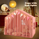 INFANS Kids Play Tent, Large Size Playhouse with Star Light Windows, Indoor Outdoor Princess Tents Castle for Toddlers