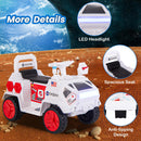 INFANS Ride on Car, 6V Electric Toy for Kids with Radar, Rocket, MP3, USB, Horn, 4-Wheeler Battery Powered Quad Gift for Toddlers