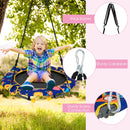 INFANS 2 in 1 Swing and Trampoline Combo, 36 Inch Foldable Hammock Saucer Tree Swing Bouncer