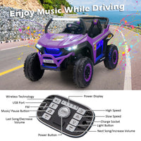 INFANS 2 Seater Kids Ride on UTV, 12V Electric Truck Car with Remote Control, Battery Powered Vehicle