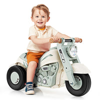 INFANS Ride on Push Car, Foot-to-Floor Sliding Car for Toddlers Kids Motorcycle with Bubble Maker, 3 Wheels Ride on Toys