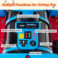 3-Seater 12V Battery Powered Kids Ride on Train with Carriage Trackless
