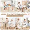 INFANS 8 in 1 Baby High Chair, Convertible Highchair for Babies and Toddlers, Infant Dining Booster Seat, Kids Stool Table Chair Set