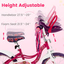 INFANS Kids Bike for Girls, 14 16 Inch Children's Bicycle with Removable Training Wheels and Doll Seat