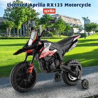 INFANS Kids Motorcycle 12V, Electric Ride-on Motorbike for Toddlers with Training Wheels