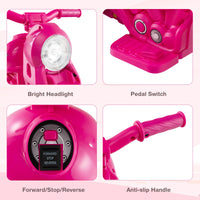 INFANS Kids Motorcycle, 6V Electric Ride on Car with Automatic Bubble Function for Children, Toddler Ages 3+