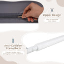 INFANS Bed Rail for Toddlers, 59" Foldable Safety Baby Crib Rail Fit for Kids Twin, Extra Long Swing Down Bed Guardrail for Convertible Crib, Queen, Full, King Mattress Side Guard