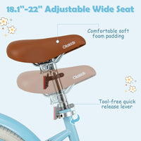 OLAKIDS Kids Bike, 12 14 16 18 Inch Toddlers Bike with Removable Training Wheels, Children's Bicycle for Girls Boys Age 3-8