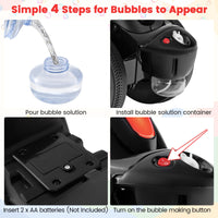 INFANS Ride on Push Car, Foot-to-Floor Sliding Car for Toddlers Kids Motorcycle with Bubble Maker, 3 Wheels Ride on Toys