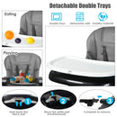 INFANS 4 in 1 High Chair�CBooster Seat, Convertible Highchair, Installation-Free,Simple Fold for Baby, Infant& Toddler