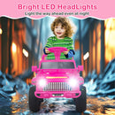 INFANS Kids Ride on Car, 6V Battery Powered Electric Vehicle ATV for Toddlers with Foot Pedal, Music