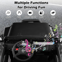 INFANS 2 Seater Ride on Truck, 12V Battery Powered Electric Vehicle for Kids with Remote Control, Power Display, LED Lights