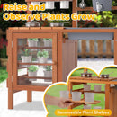 INFANS Mud Kitchen for Kids Outdoor, Wooden Toddler Play Kitchen with Cooking Accessories, Toy Playset for Backyard Garden