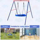 INFANS 660lbs 40 Inch Saucer Tree Swing, Round Flying Swing Seat for Kids, Outdoor Round Platform Swing