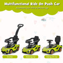 INFANS 3 in 1 Ride on Push Car, Licensed Lamborghini Baby Stroller Sliding Walking Car with Push Handle