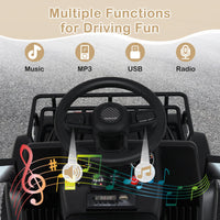 INFANS Kids Ride on Car, 6V Battery Powered Electric Vehicle ATV for Toddlers with Foot Pedal, Music