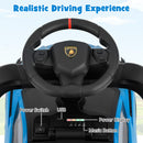 INFANS 3 in 1 Ride on Push Car, Licensed Lamborghini Baby Stroller Sliding Walking Car with Push Handle