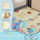INFANS Baby Playpen, 74” x 62” Extra Large Baby Play Yard with Crawling Mat, Indoor Activity Center
