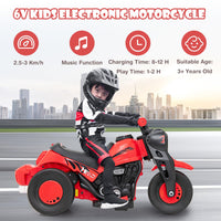 INFANS Kids Motorcycle, 6V Electric Ride on Car with Automatic Bubble Function for Children, Toddler Ages 3+